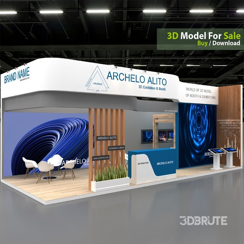 exhibition 3d model Image 1