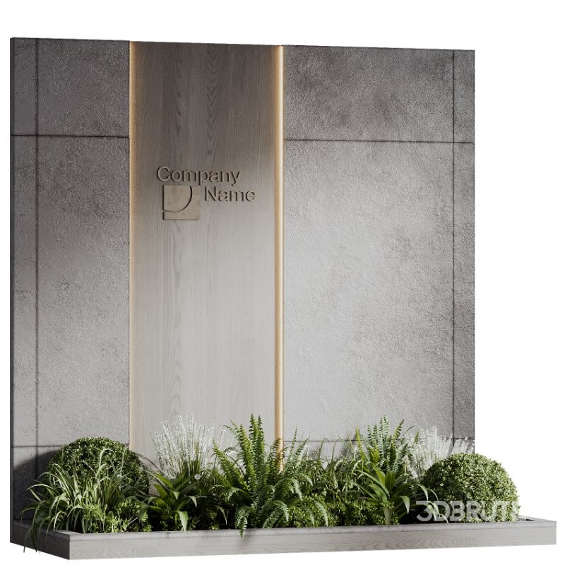 Wall with plant 09 Image 1