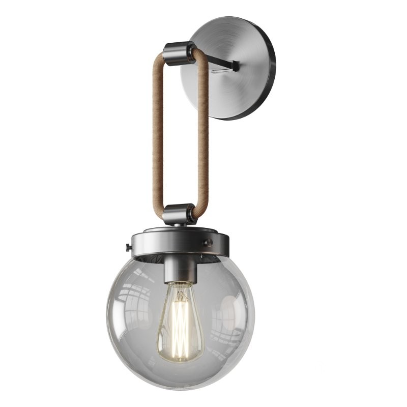 Coastal Cottage Rope Globe Sconce Image 5