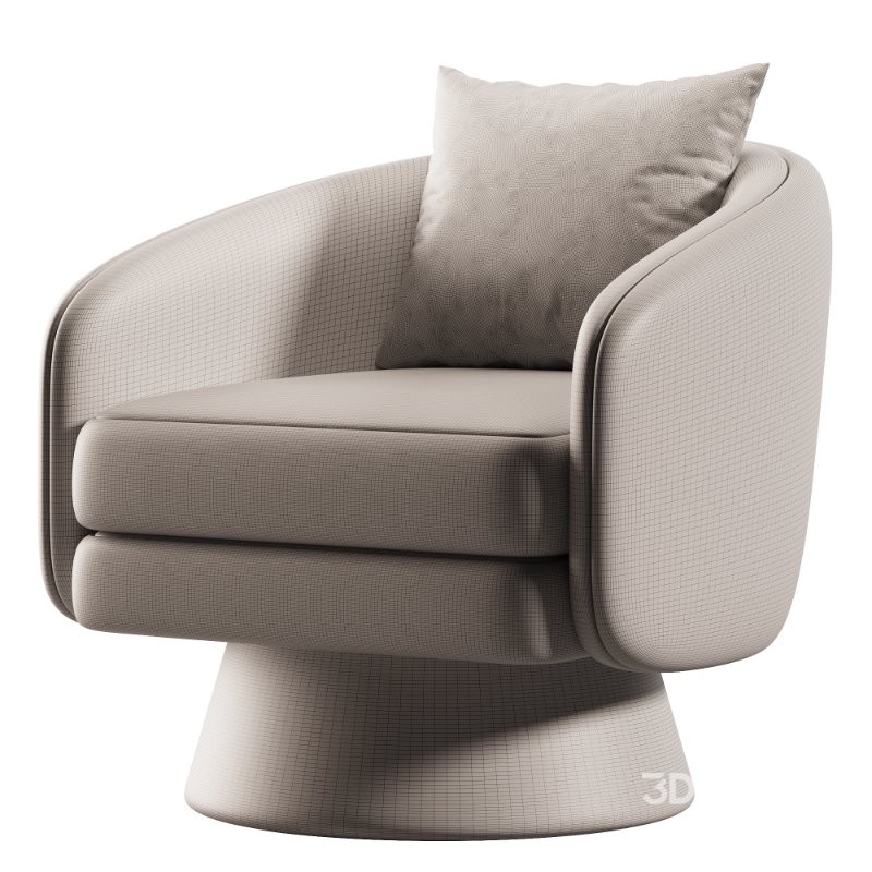 ROCITY Barrel Swivel Accent Chair Image 3