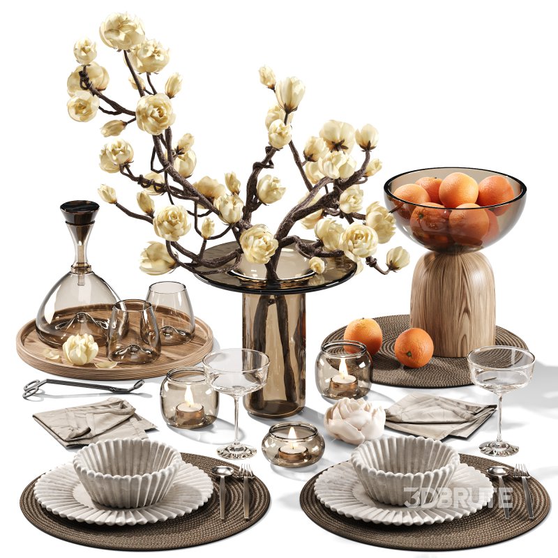 Amber Serenity Dining Composition 28 Image 1