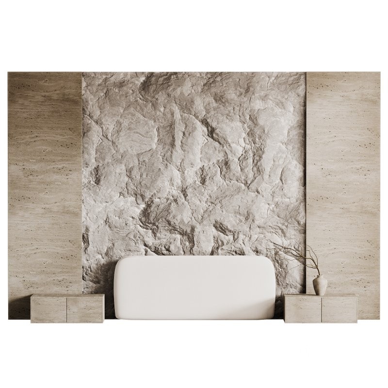 Headboard wood 3d wall panel Image 1