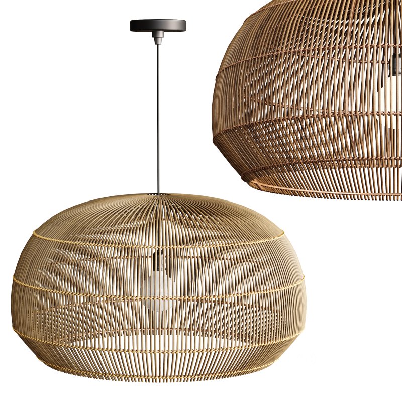 Nordic Chandelier Bamboo Hanging Lamps Image 1