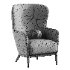 alva wingback accent chair - Thumbnail 3