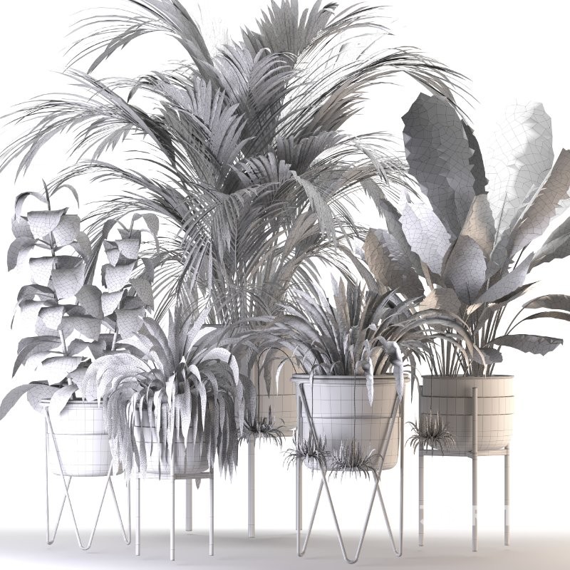 Metal Plant Set 08 Image 1