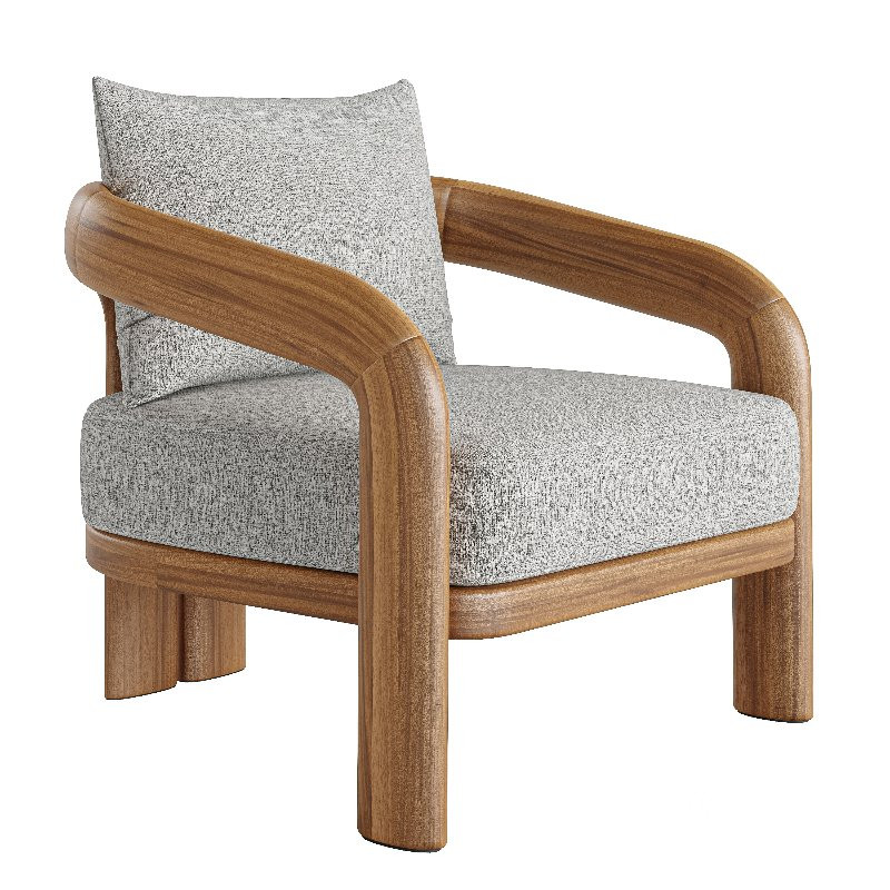 Chloe Teak Lounge Chair Image 1