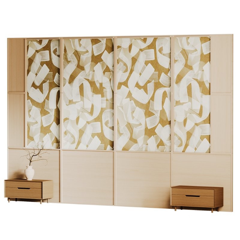 Headboard wood 3d wall panel 5 Image 2