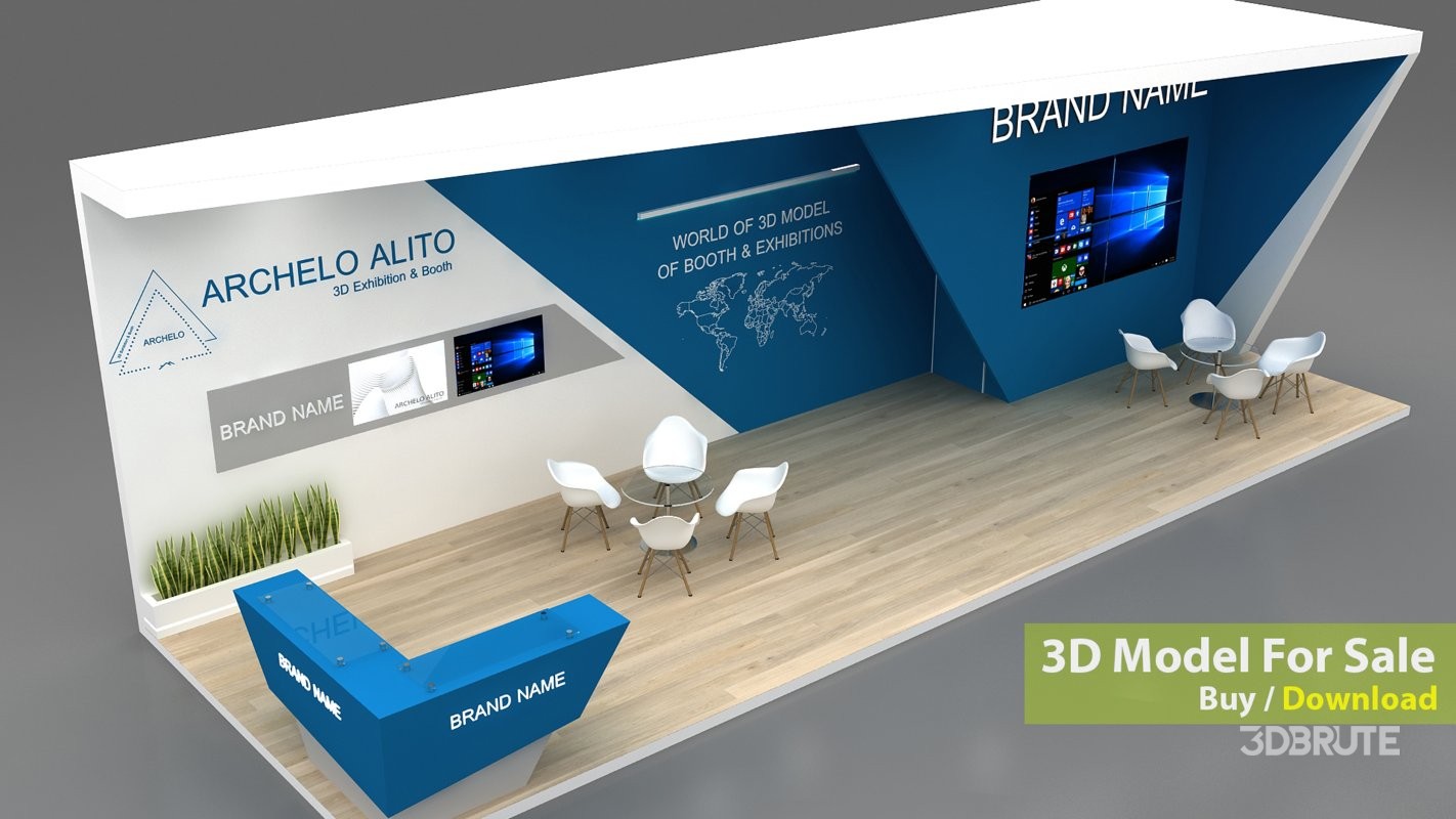 stall 3d model Image 3
