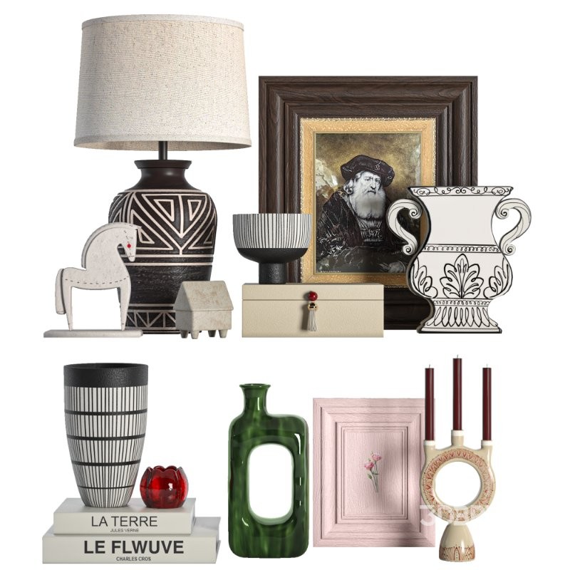 Vintage Decorative set_01 Image 1