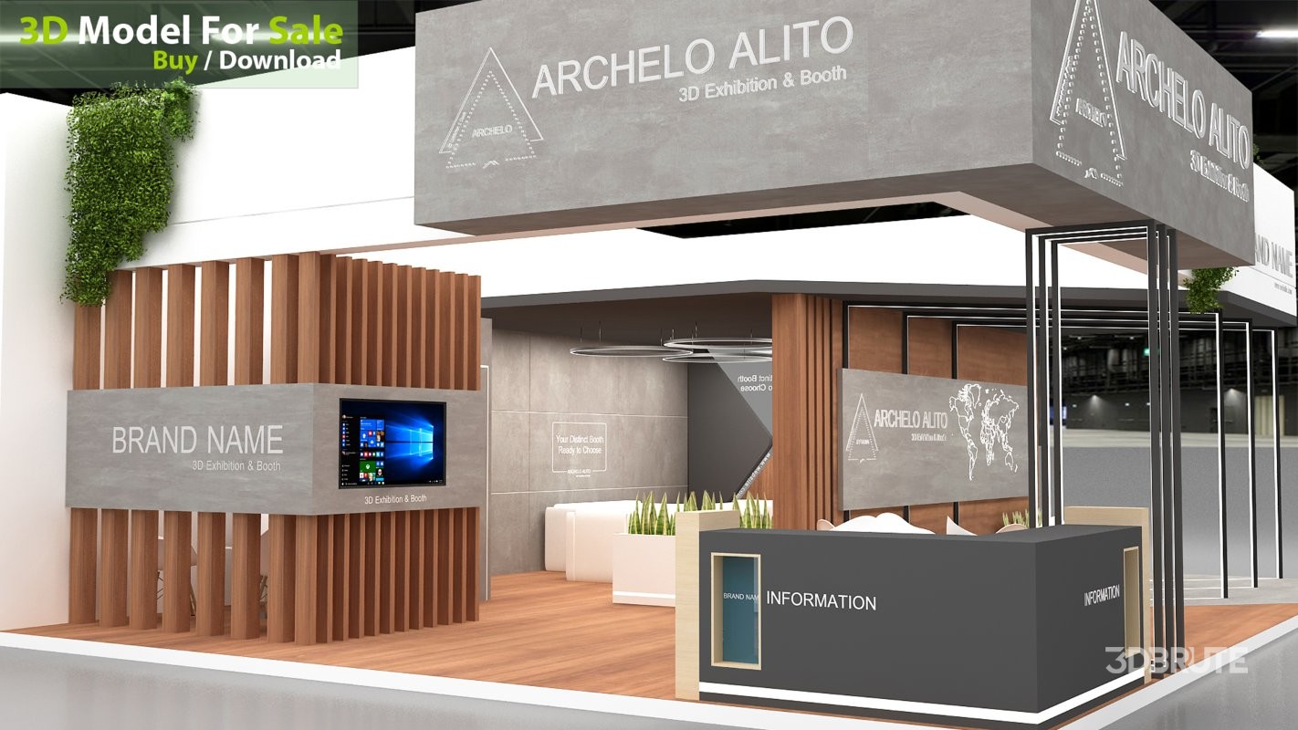 exhibition 3d model Image 3