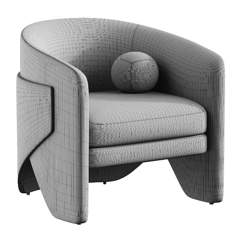 finn dove grey armchair Image 2
