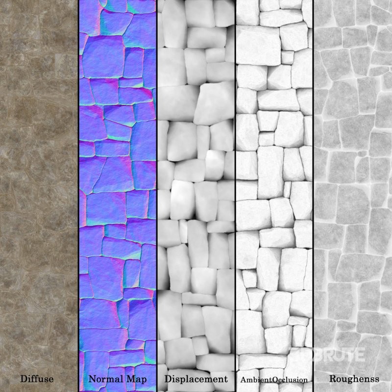 Stone Wall 32 (Seamless) Image 7