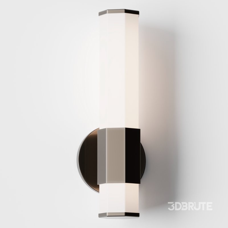 Contemporary Hexagon LED Bath Sconce Image 6
