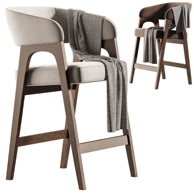 Bern semi-bar stool by deephouse Image 1