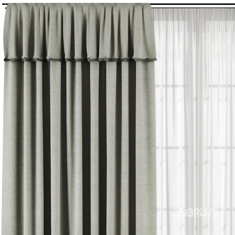 Silk and Cotton Curtain Set 93 Image 2