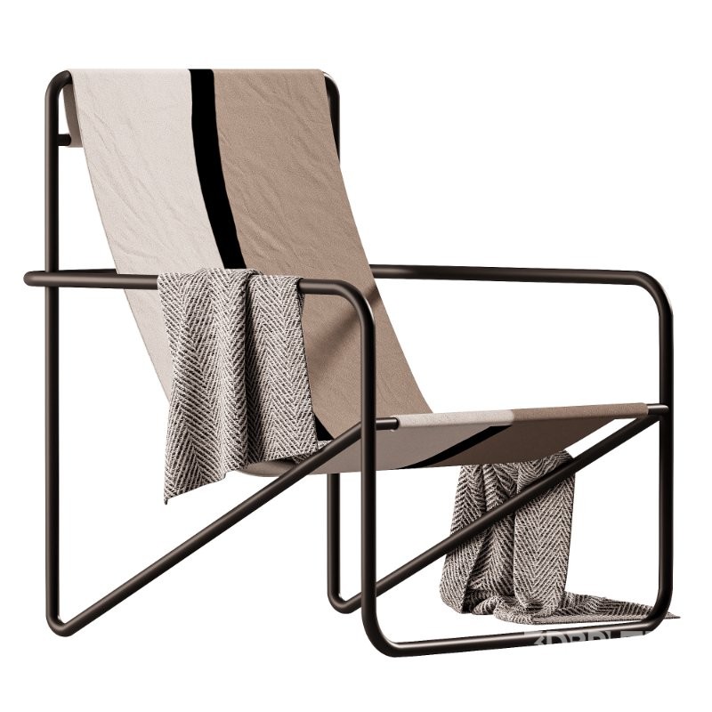 Ferm Living Desert Lounge Chair – Soil Image 1