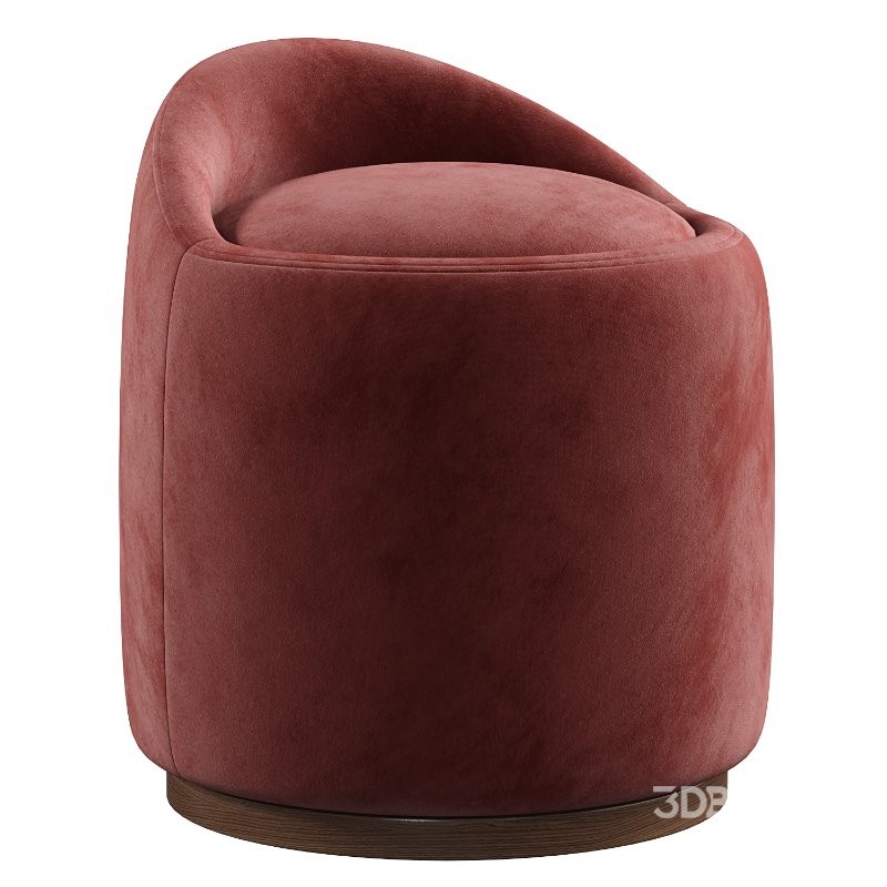 Swirl Swivel Ottoman Image 2
