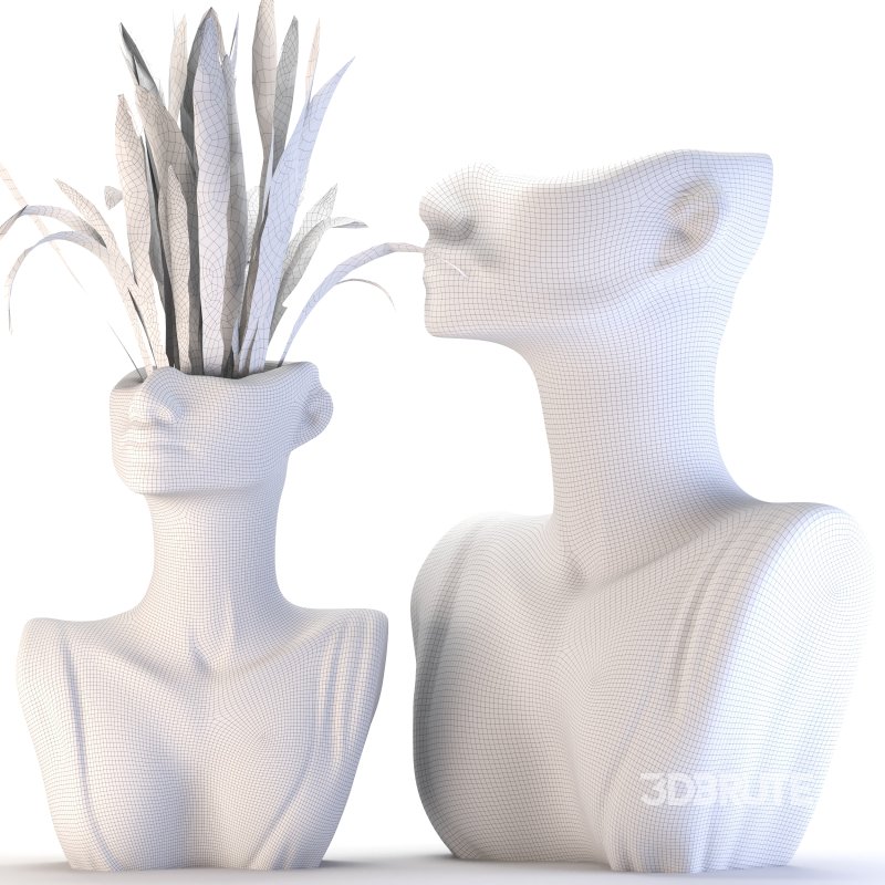Woman Sculpture Pot Planter Image 1