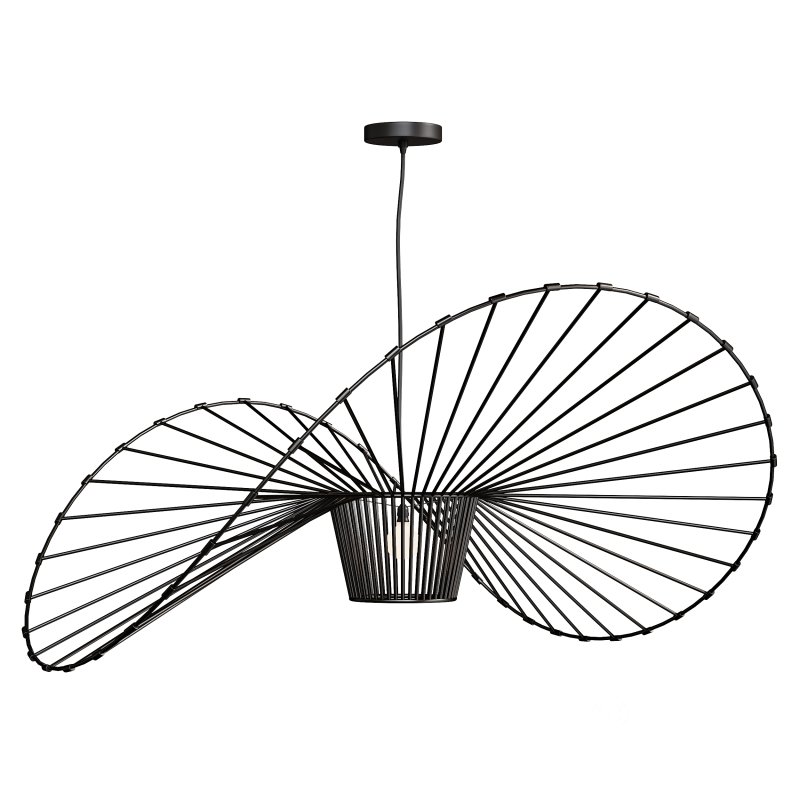 Handmade Bamboo Woven Vertigo Pendant Lamp Light Image 2