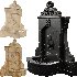 Vintage Stone Wall Fountain Classical Relief - Thumbnail 3