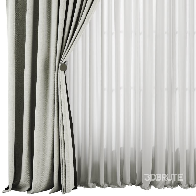 Silk and Cotton Curtain Set 94 Image 4