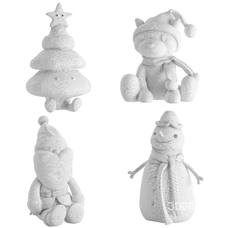Plush Toys Set 13-Christmas Image 4