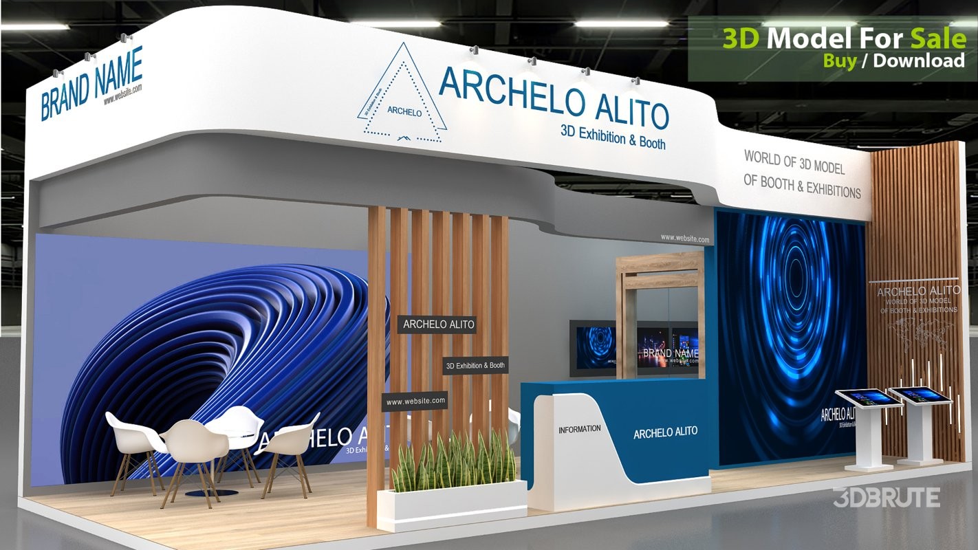 exhibition 3d model Image 3