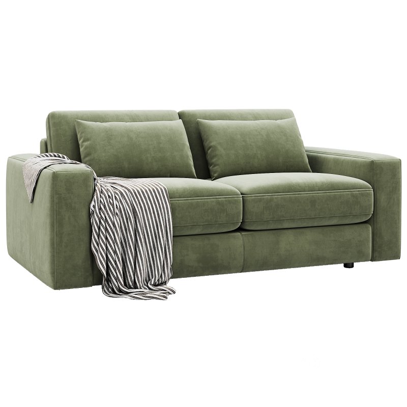 Kipton Wide Arm Nubuck Leather Sofa 211 By Arhaus Image 1