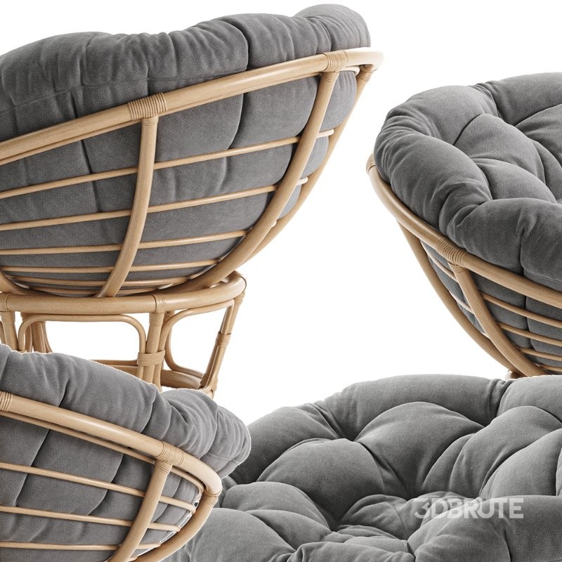 Rattan Papasan Chair Image 1