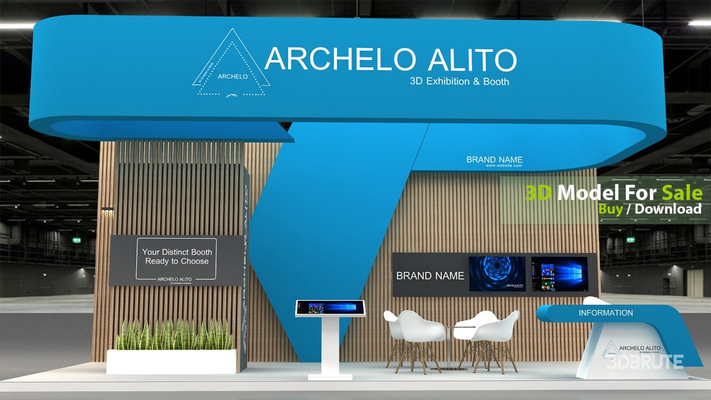 stall 3d model Image 4