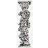 Classical Female Column Sculpture Ornamental - Thumbnail 1