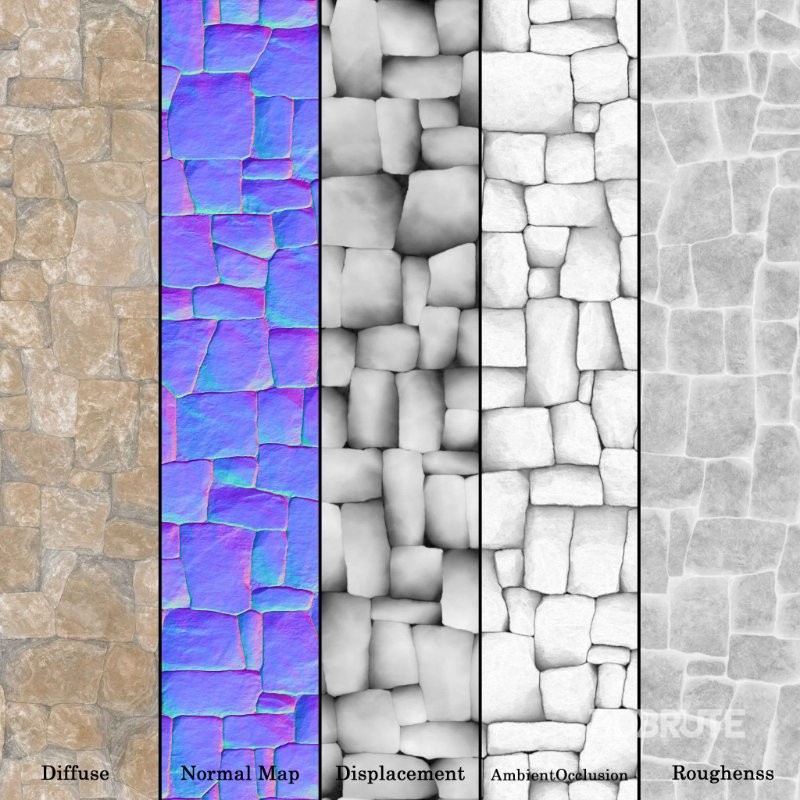 Stone Wall 33 (Seamless) Image 6