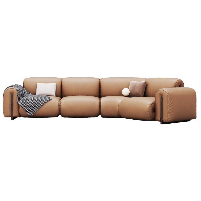 Colle Sectional Sofa With Right Wedge By Natuzzi Image 2