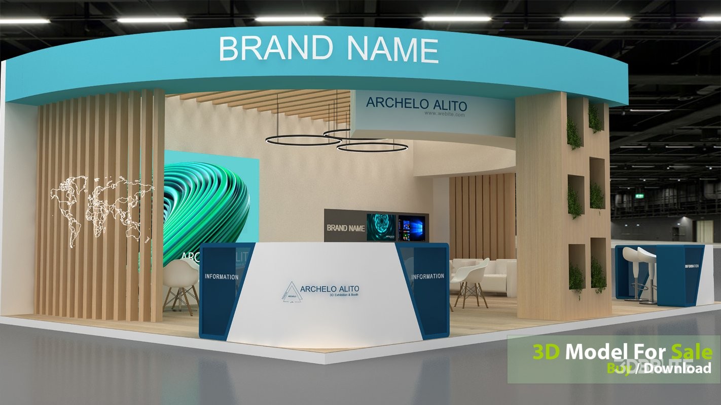 exhibition 3d model Image 4