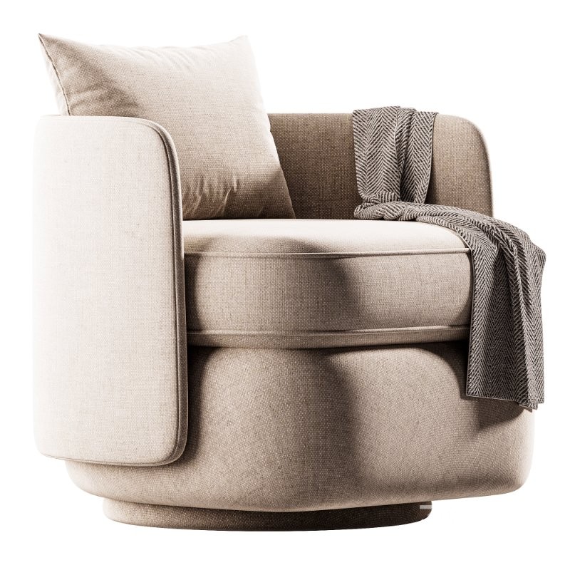 Swivel chair Dandy beige Image 1