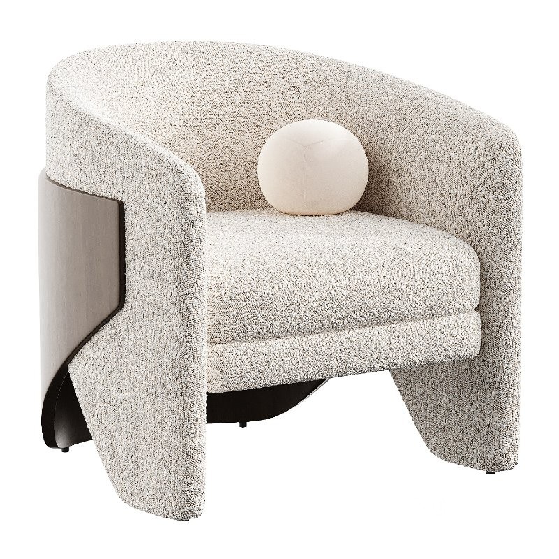 finn dove grey armchair Image 7