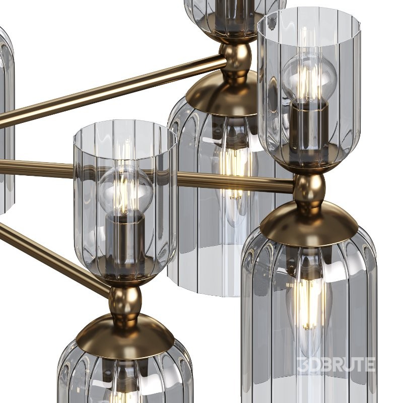 Ceiling chandelier on a rod Lumion KASSIA Image 2