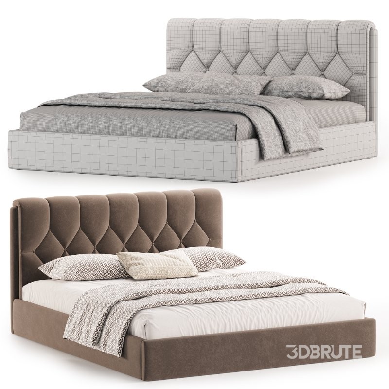 Bed with upholstered headboard Mignonette Image 3