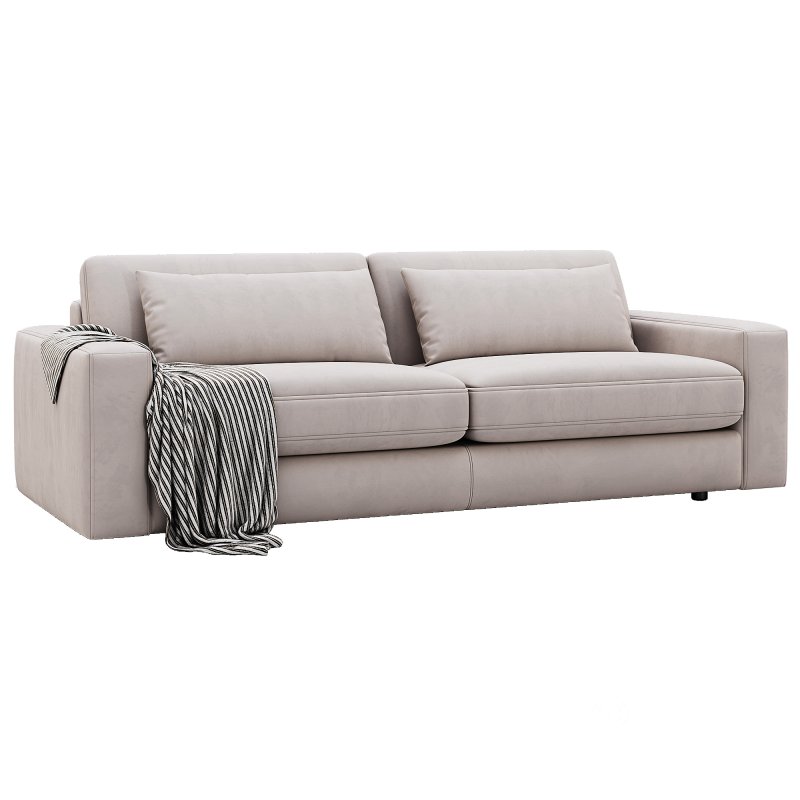 Kipton Wide Arm Nubuck Leather Sofa 268 By Arhaus Image 2