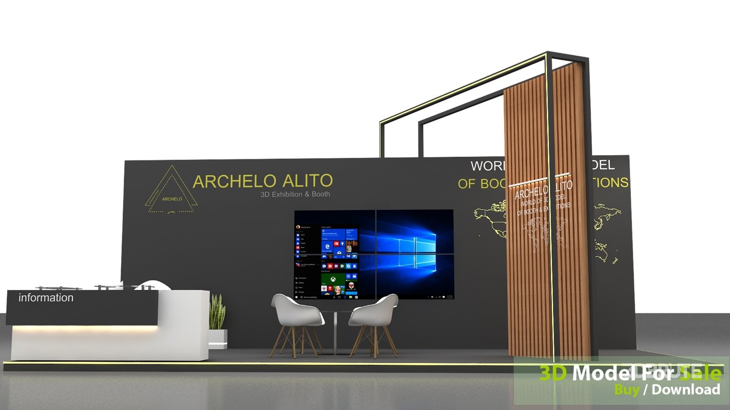 3d kiosk booth exhibition Image 4