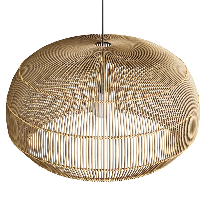 Nordic Chandelier Bamboo Hanging Lamps Image 4