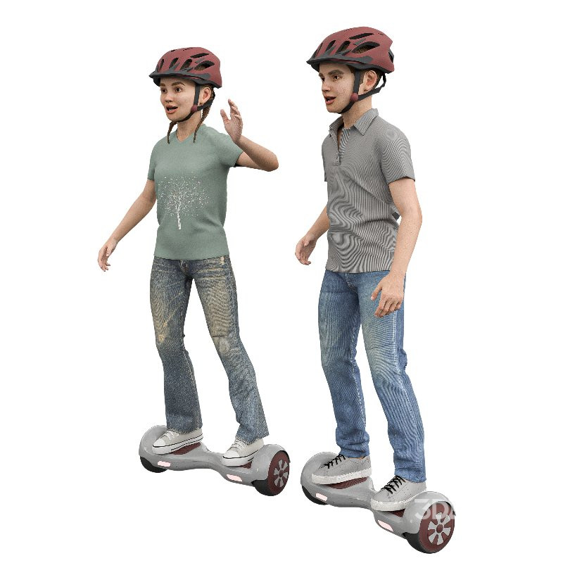 Child playing Hoverboard Image 2
