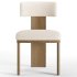 Isadora Isabelline White Fabric Dining Chair - Thumbnail 2