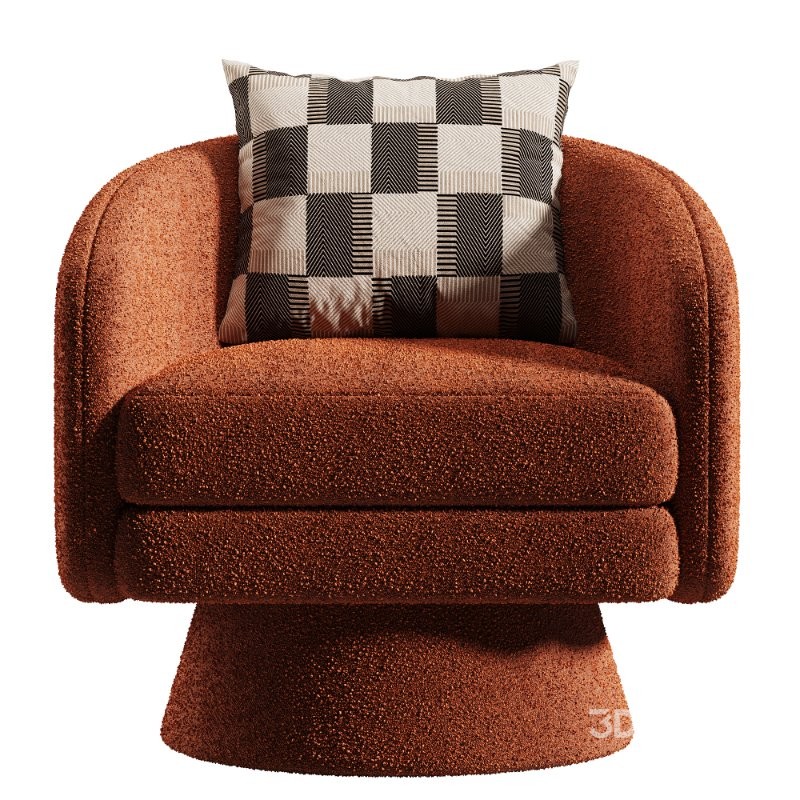 ROCITY Barrel Swivel Accent Chair Image 4