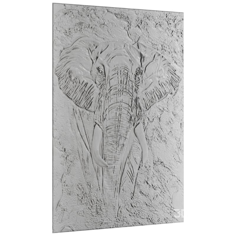 Decorative panel elephant Image 2
