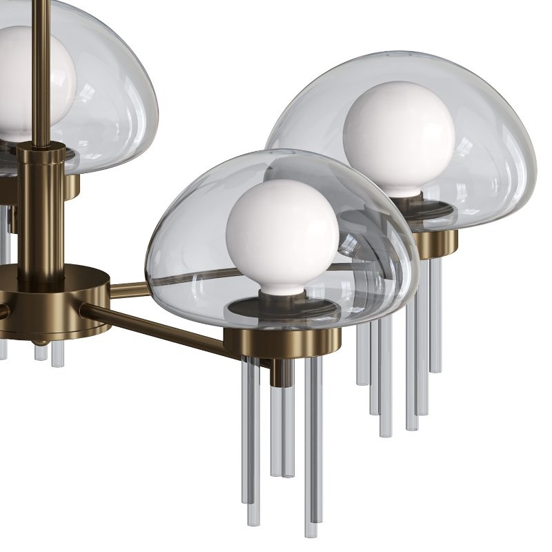 Ceiling chandelier on a rod Lussole GREENSBORO Image 1