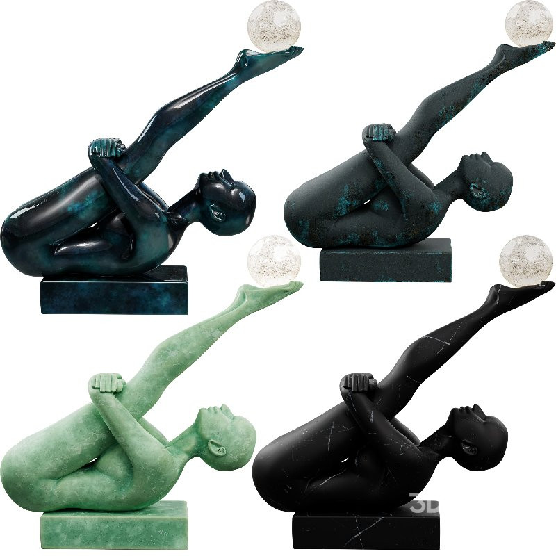 Balancing Human Figure with Light Sphere Image 1