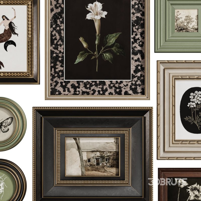 Vintage Curiosity Wall Set 002 Image 3