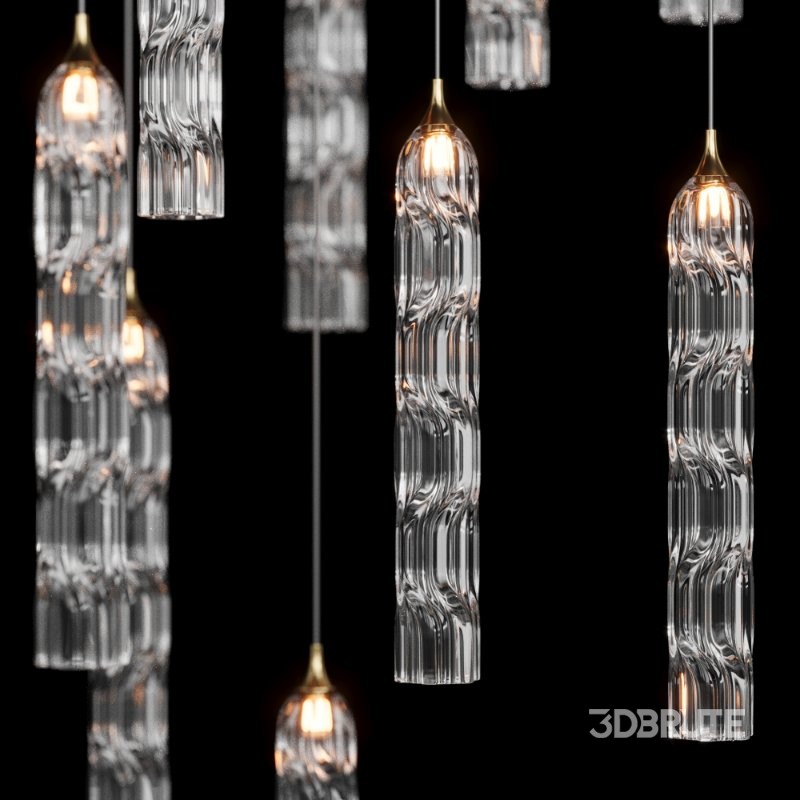 Shakuff-Twist Chandelier pendant light Image 3