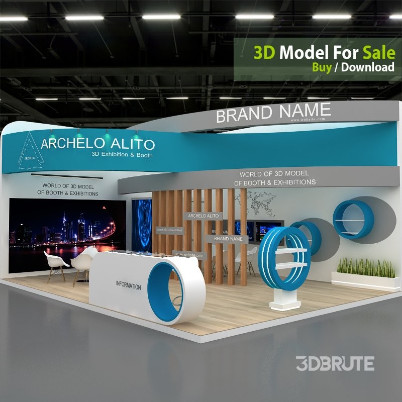 stall 3d model Image 2